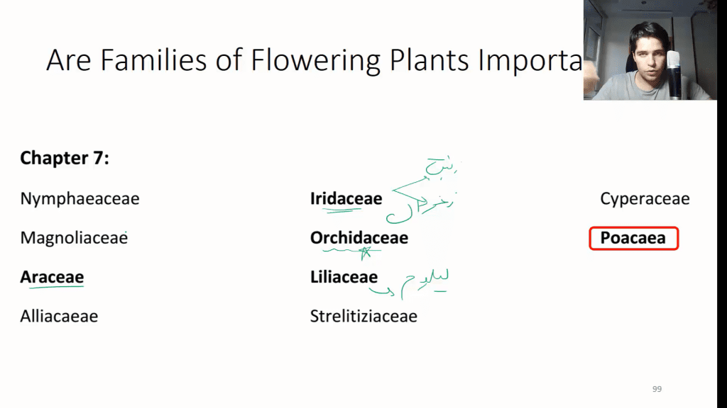 تصویری از ویدیو نحوه مطالعه تیره های گیاهان گلدار دوره سیستماتیک گیاهی